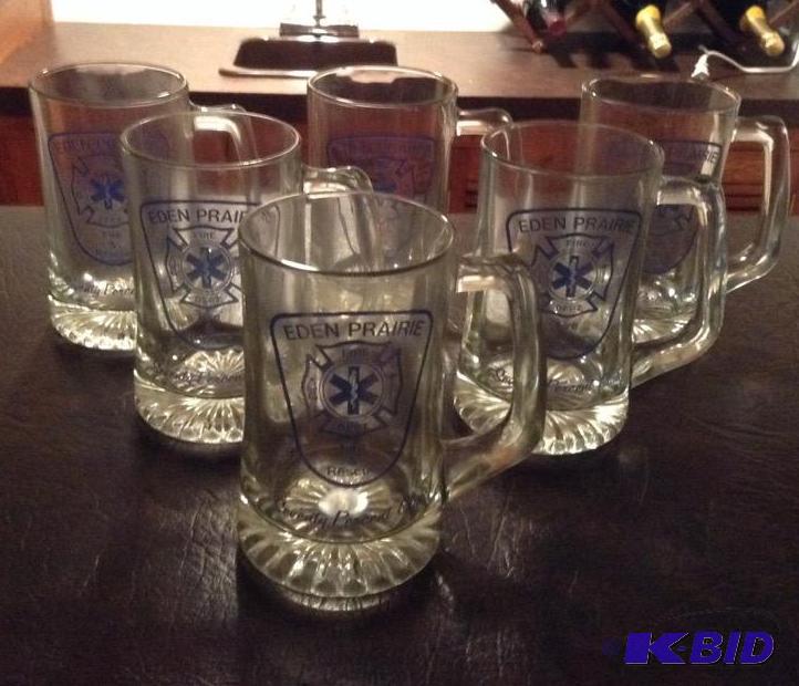 lot 32 image: Six Eden Prairie Fire & Rescue Beer Mugs - 70% Club