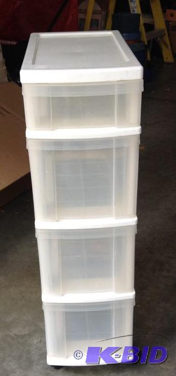 lot 346 image: Plastic Storage Drawers