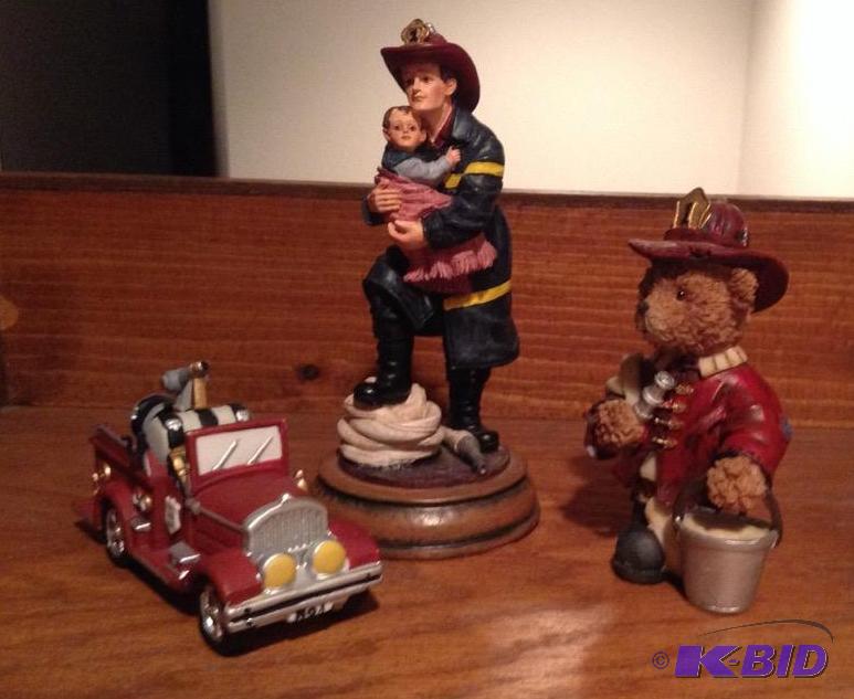 lot 46 image: Assorted Firefighter Figurines