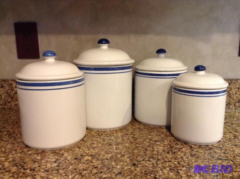 lot 71 image: Four Piece Canister Set by Target HOME