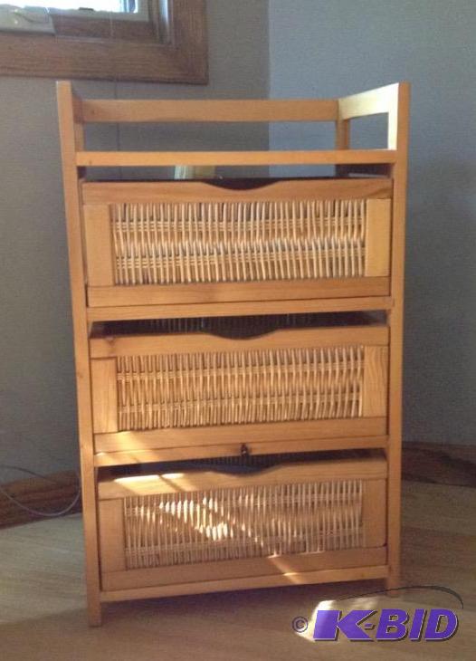 lot 83 image: Three Drawer Storage Stand