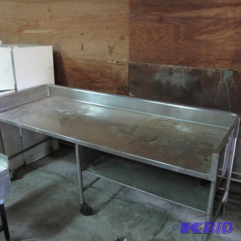 Large Stainless Roller Table