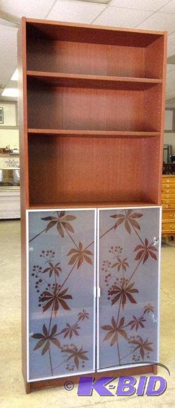 Nice Ikea Billy Bookcase With Glass Doors September Consignment