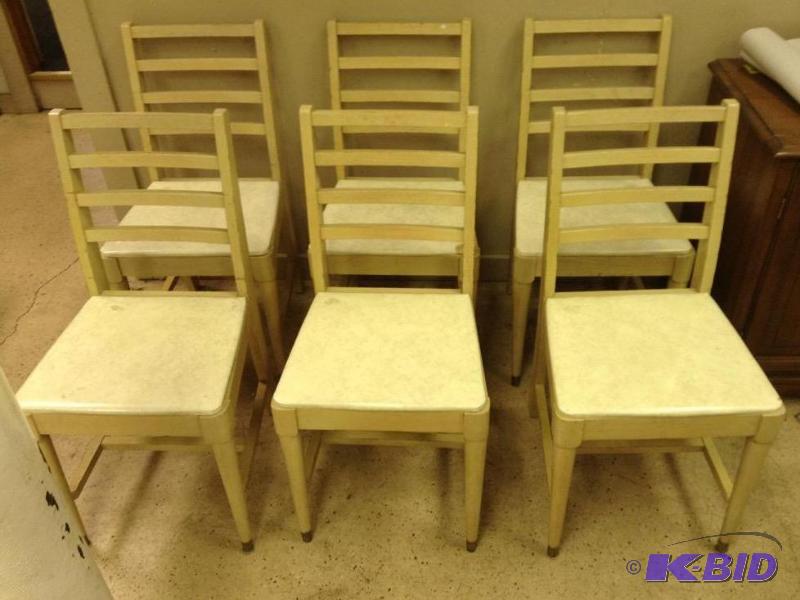 lot 52 image: Six Vintage Dining Chairs - PROJECT ALERT