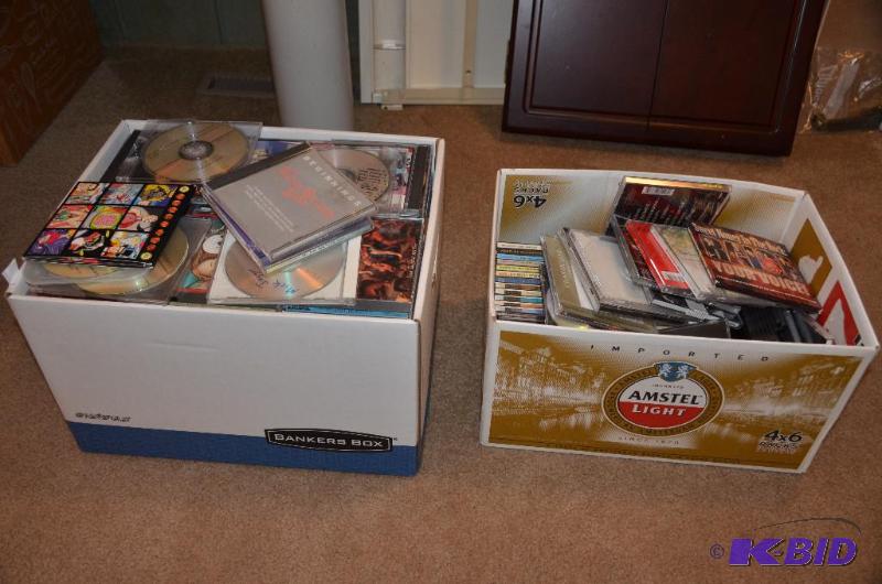 lot 115 image: Two boxes of music cds, approx 165, Grateful ...