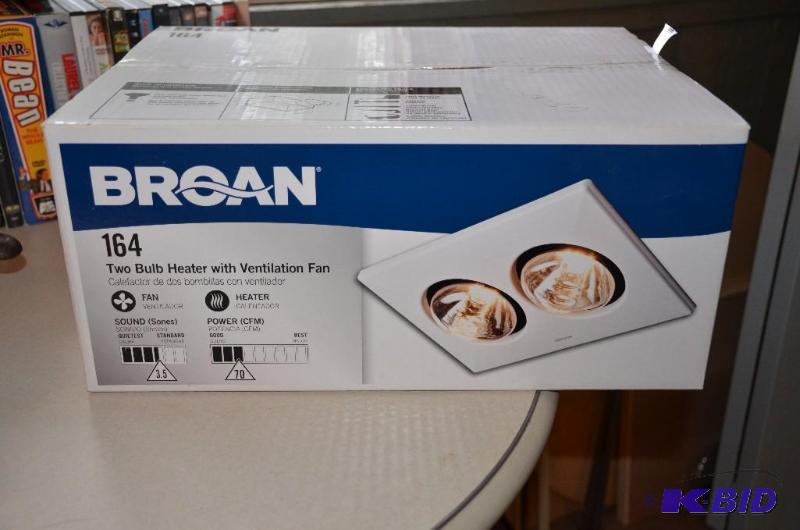 lot 127 image: Broan Heater with ventilation fan- looks new ...