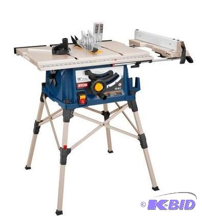 lot 139 image: The RYOBI 10 inch Portable Table Saw with Qui...