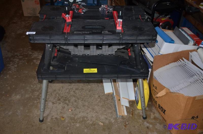 lot 140 image: Keter folding work table 33" x 21 12&qu...