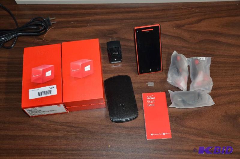 lot 159 image: VERIZON htc Cell phone with original box unte...