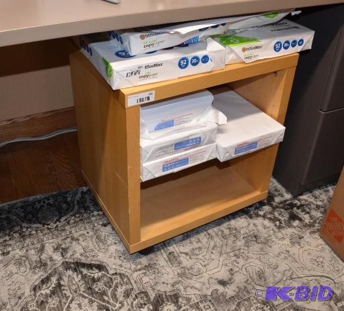 lot 182 image: PrinterPaper stand and storage unit. - locat...