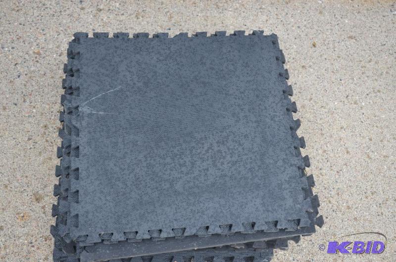 lot 206 image: Large connecting rubber floor squares aprox 1...