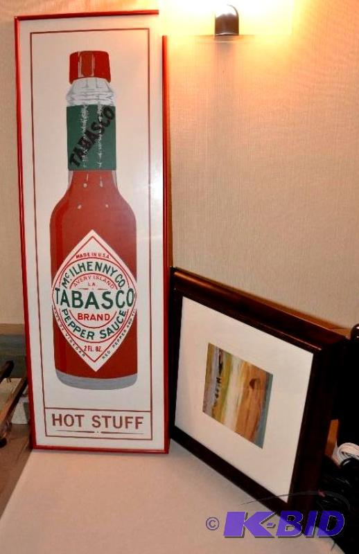 lot 218 image: Tall TABASCO Art(aprox. 36" tall)&nbspa...