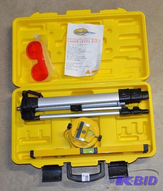 lot 63 image: Laser level with case and tri-pod...