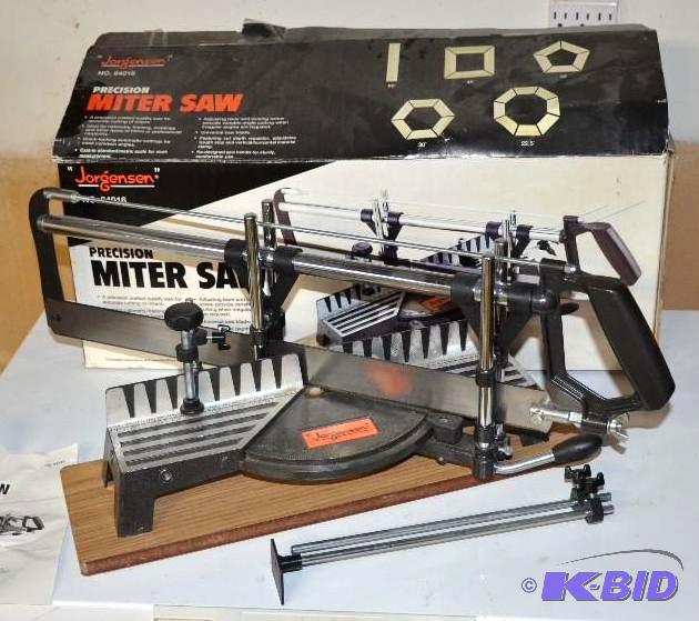 lot 65 image: JORGENSEN Precision Mitre Saw in original box...