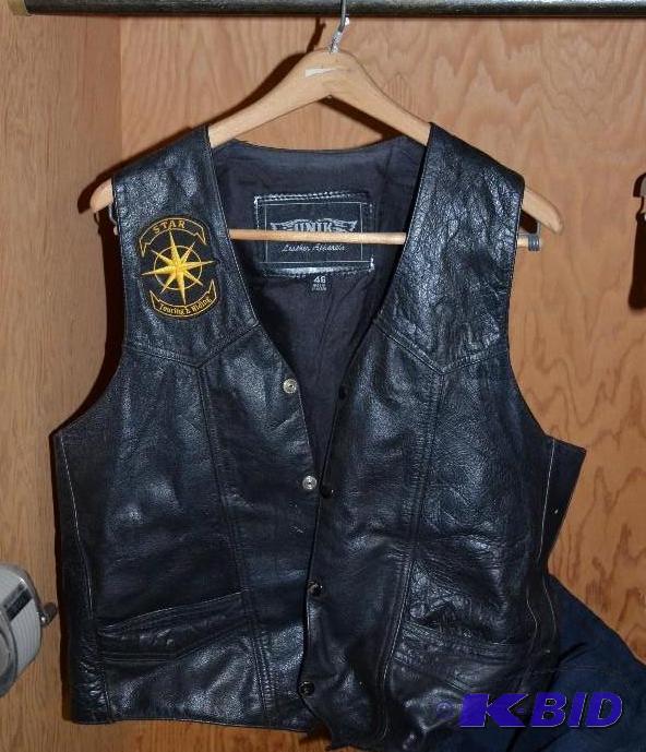 lot 70 image: Unik Leather riding&nbspjacket size 46  ...