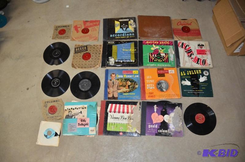 lot 72 image: Vintage & Antique Records...