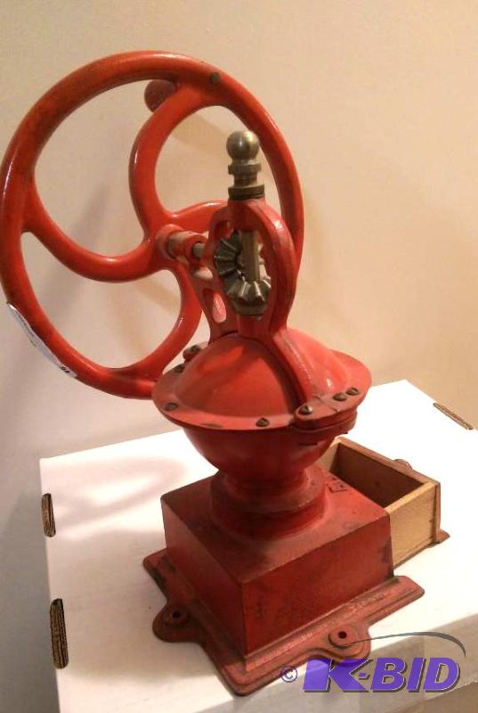 lot 84 image: Elma brand iron coffee grinder. Its  14...