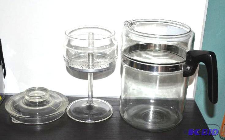 lot 87 image: PYREX Coffee Pot Percolator - my guess i...