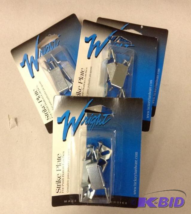 Packaged Strike Plates for Push Button Latches