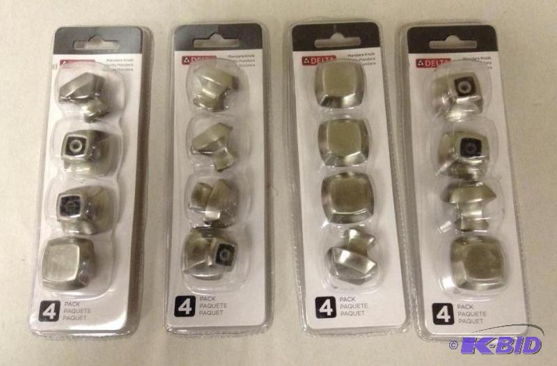 Four Packages of Delta DoorDrawer Hardware