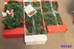 3 Artificial pine garlands
