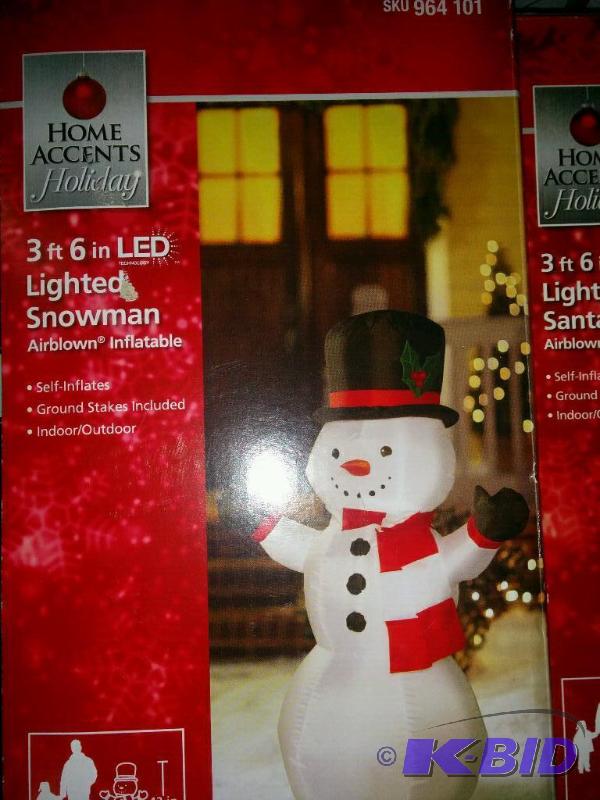 Lighted Snowman Blowup