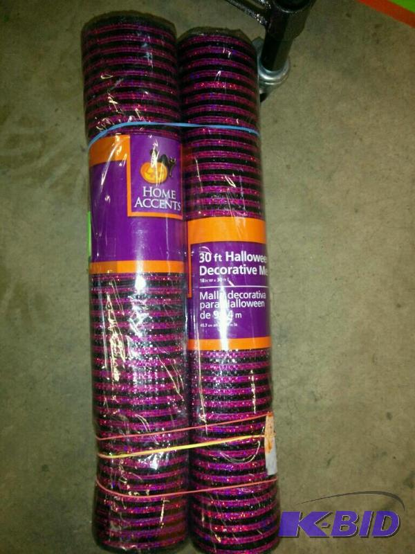 3 Rolls Halloween Decorative Mesh