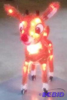 Rudolfh the Red-Nosed Reindeer Yard Art