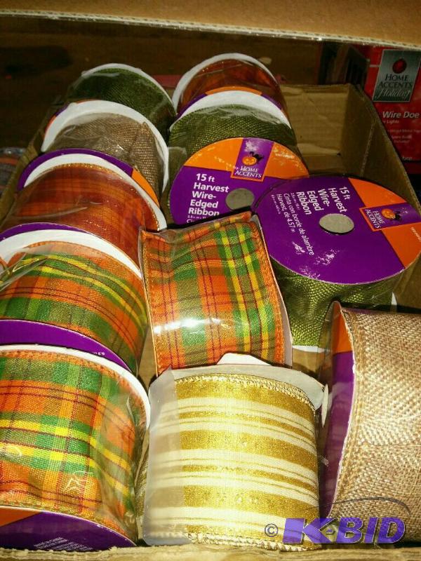 11 Rolls of Holiday Themed Ribbon