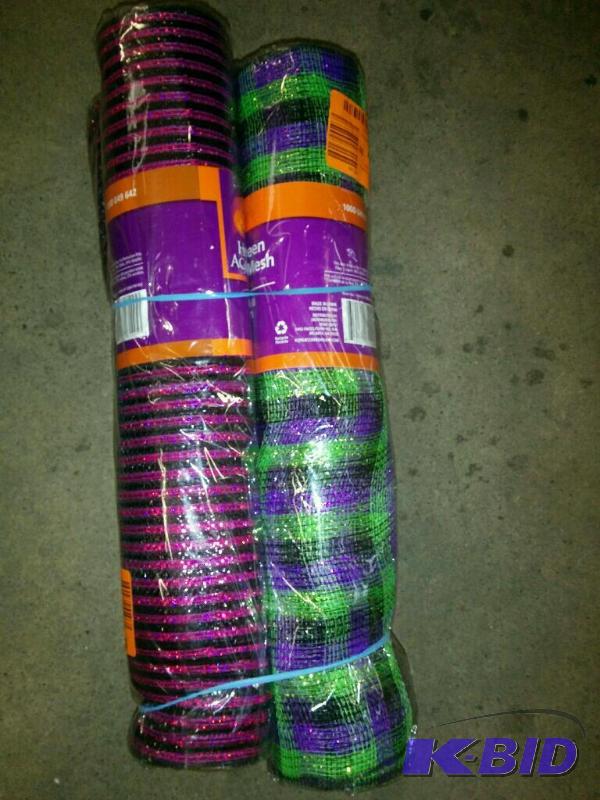 4 Rolls Halloween Decorative Mesh