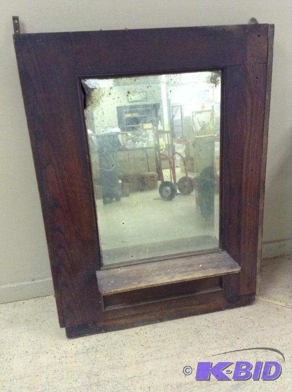 Vintage Wood Mirror