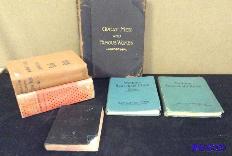 VintageAntique Books & Cookbooks - Watkins