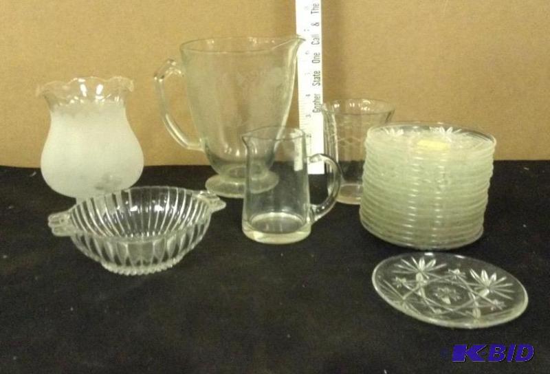 Vintage Clear Depression Glassware