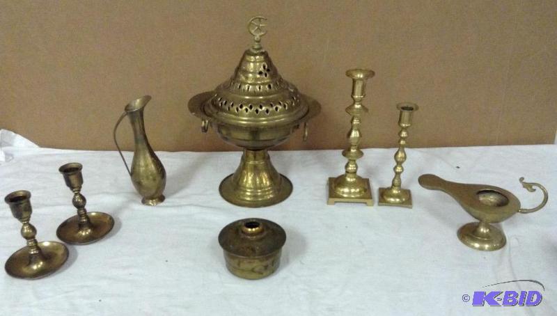 Assortment Decorative Brass Collectibles