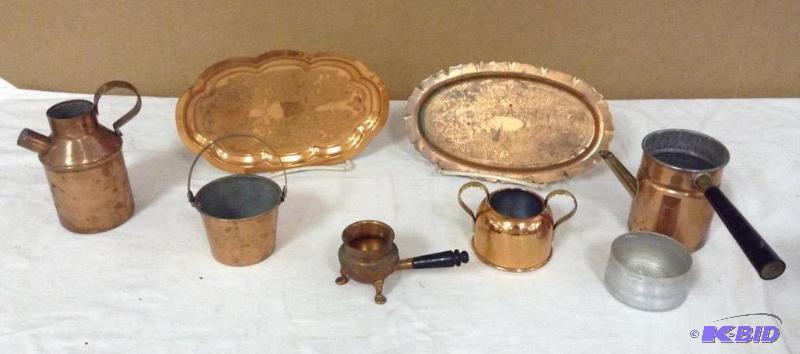 Assortment Decorative Copper Collecibles
