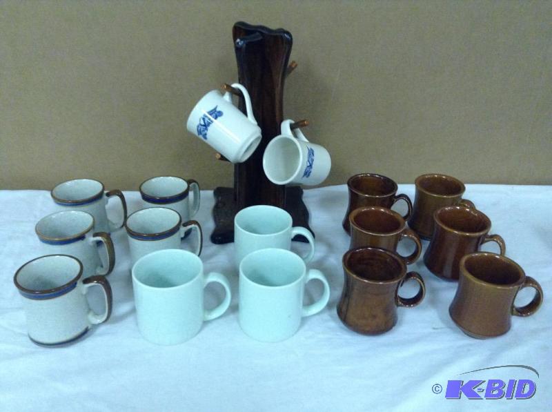 Collection Coffee Mugs and Tree