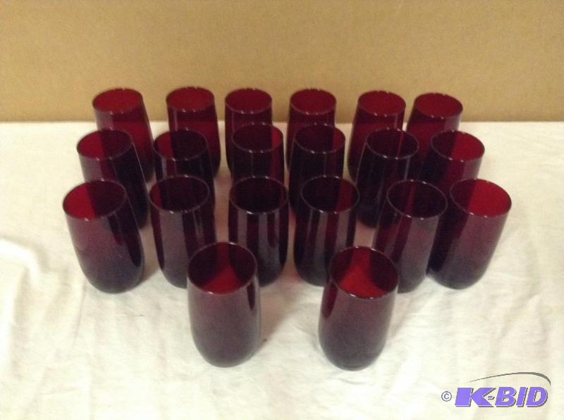True Ruby Red Drinking Glasses