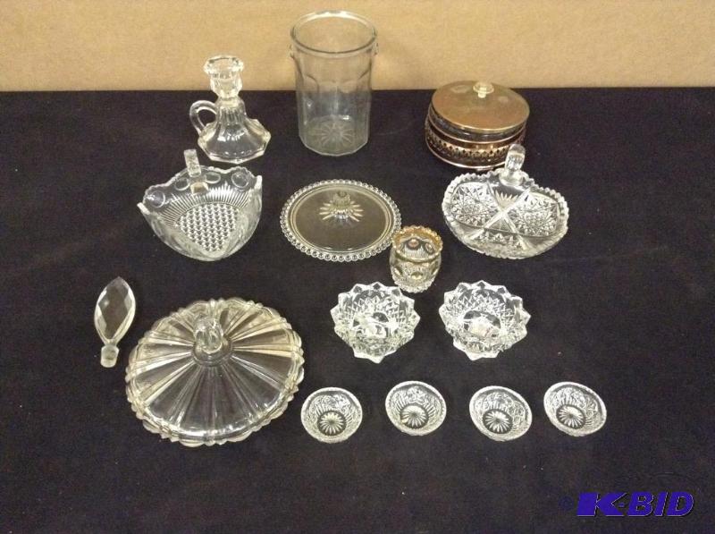 Collection Vintage Pressed Glass
