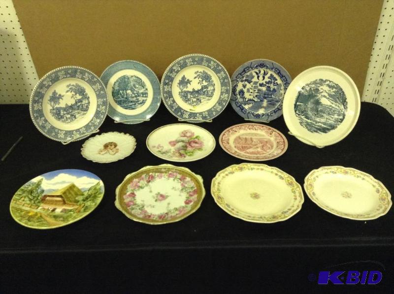 Collection Vintage Plates - Currier & Ives Transferware 