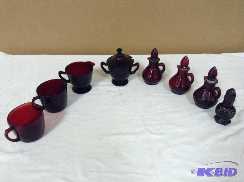 True Ruby Red Glassware