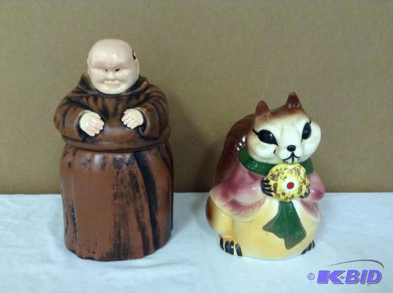 Vintage 1950s Sierra Vista & Monk Cookie Jars