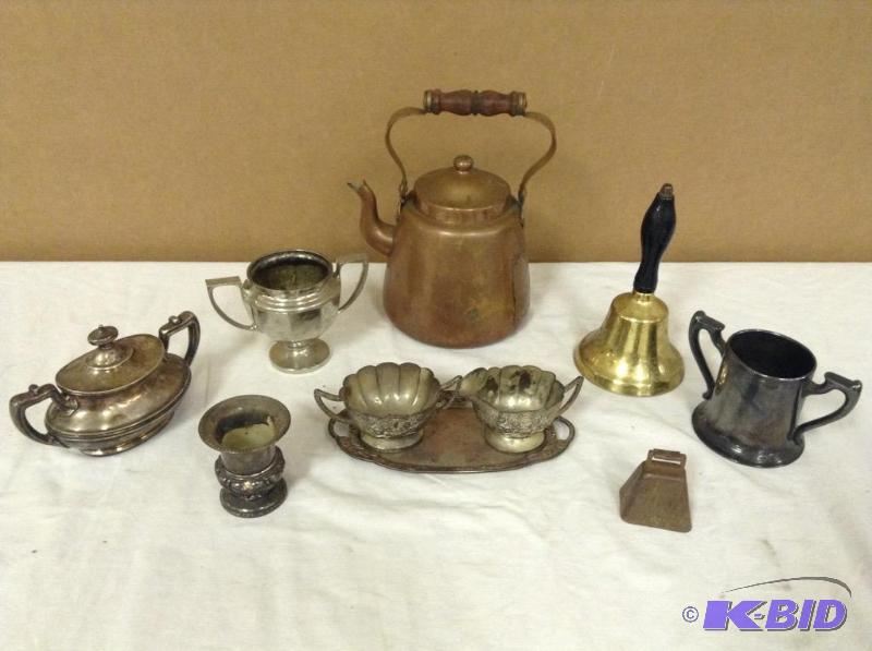 Vintage Silverplate and Cooper Pieces