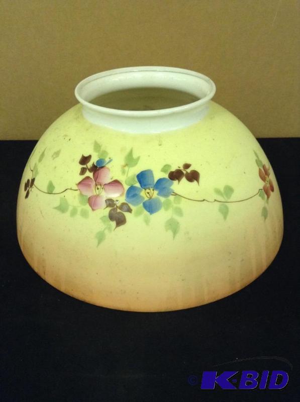 Vintage Glass Gone With The Wind Type Lamp Shade
