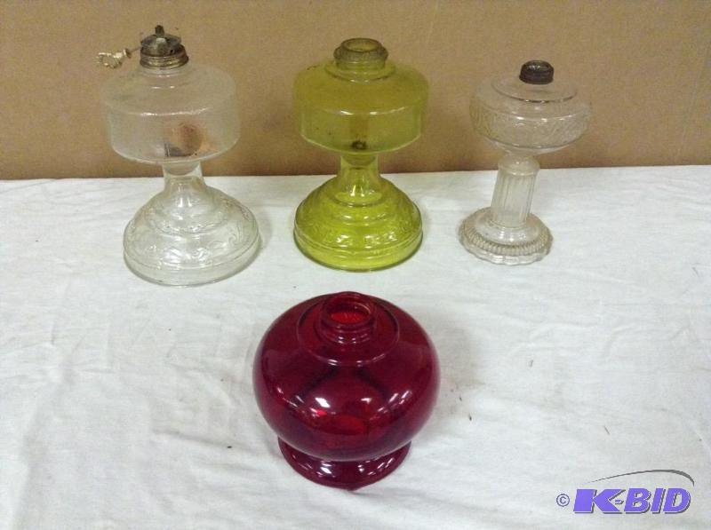 Glass Kerosene Lamp Bases
