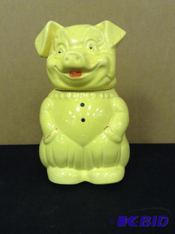 Vintage American Bisque Pig Cookie Jar