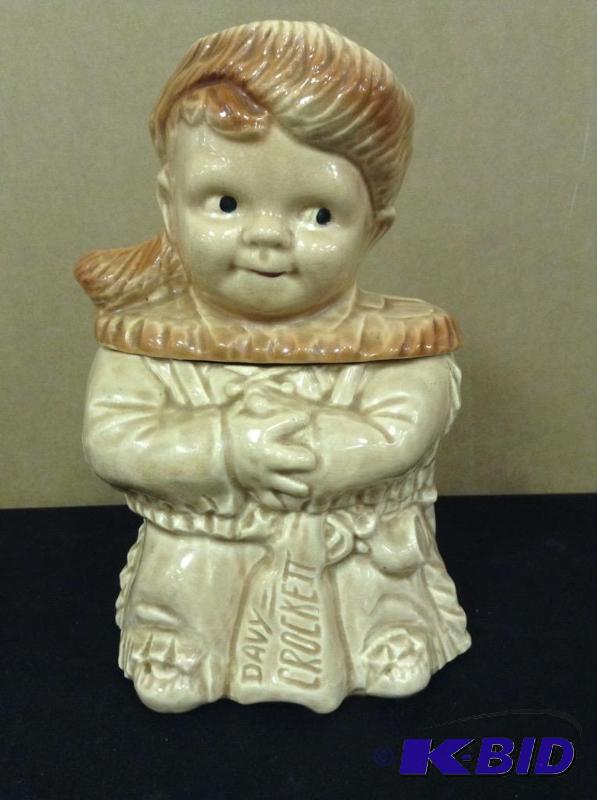 Vintage McCoy Young Davy Crockett Cookie Jar