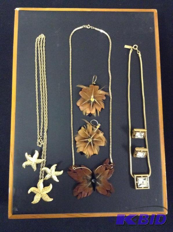 3 Necklace & Earring Sets