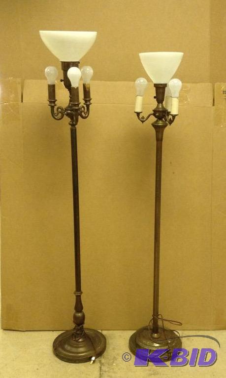 2 Vintage Floor Lamps