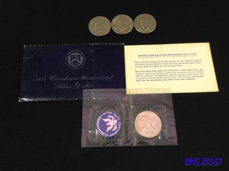 4 Eisenhower Dollars