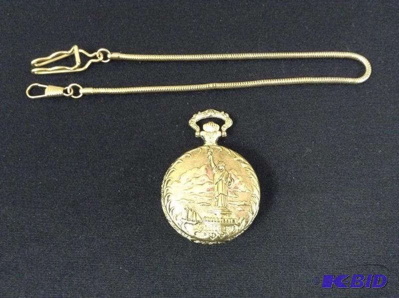 Statue of Liberty Commemorative Pocket Watch